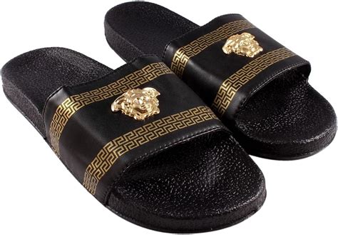 versace slipper gold|Versace slippers for women.